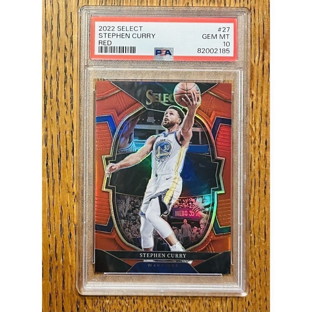 2022 Select Stephen Curry /199 Red Concourse Prizm PSA 10 Gem Mint